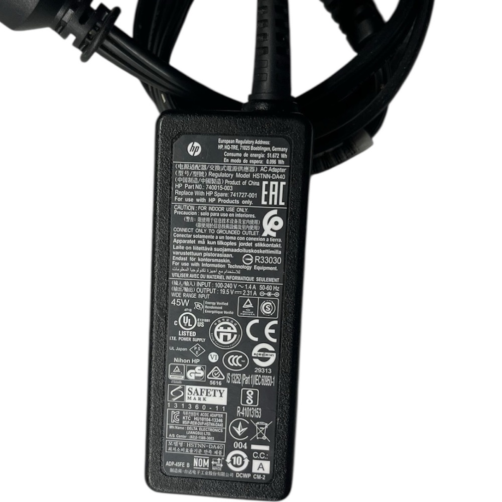 HP 45W AC Adapter (model HSTNN-DA40)